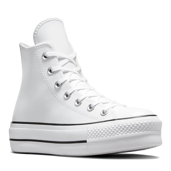 Converse Women's Chuck Taylor All Star Lift Platform Leather High Top Sneaker - Picture 5 of 11